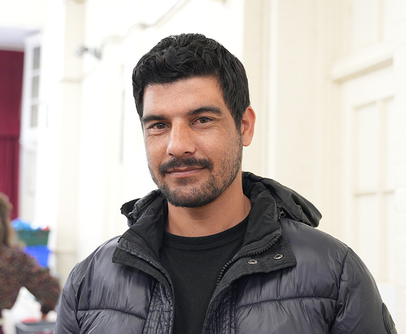 Man standing in room